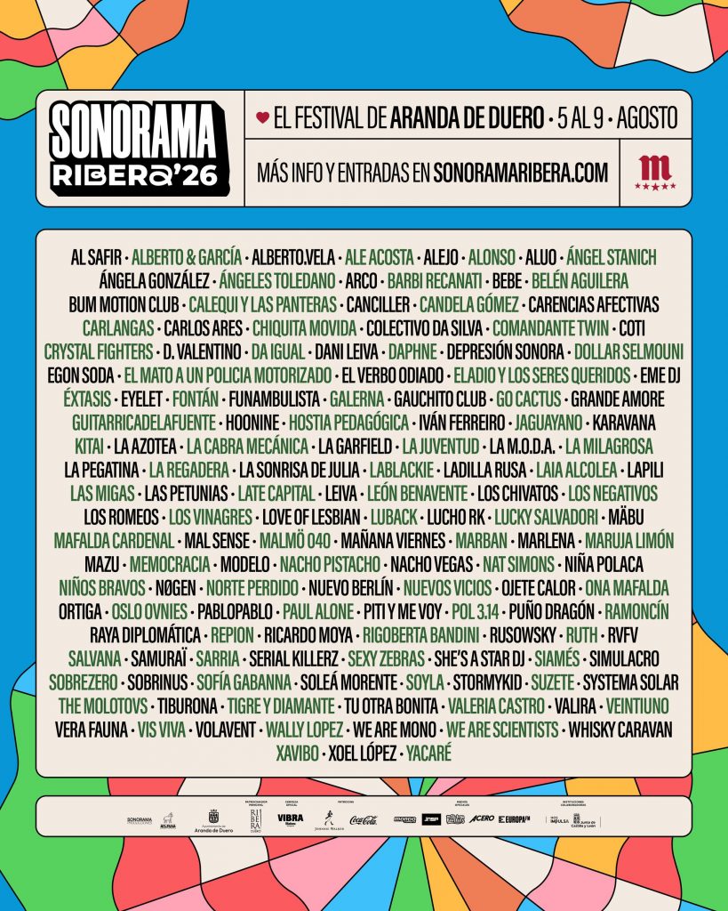 Cartel Sonorama Ribera 2026